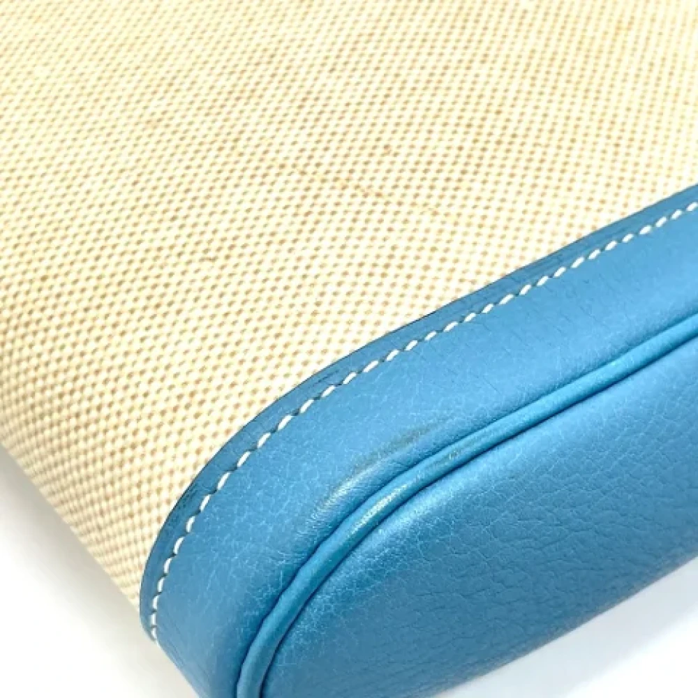 Hermès Vintage Pre-owned Fabric clutches Blue Dames