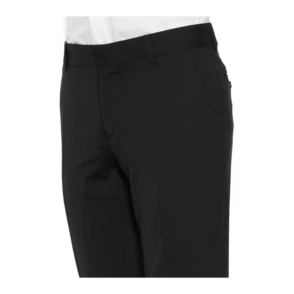 Daniele Alessandrini Wollen Broek Black Heren