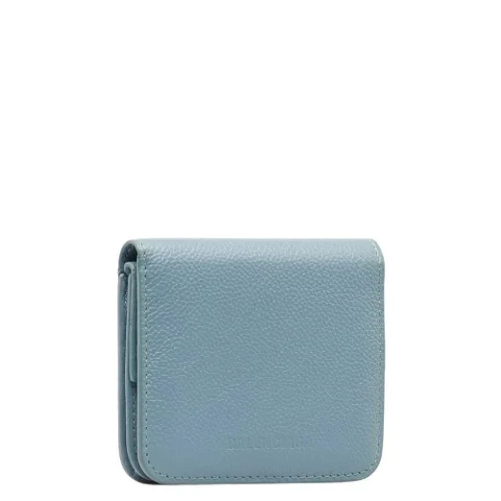 Balenciaga Vintage Pre-owned Leather wallets Blue Dames