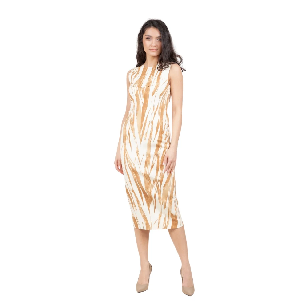 SPORTMAX Katoenmix Stretchy Jeans Ss21 Beige Dames