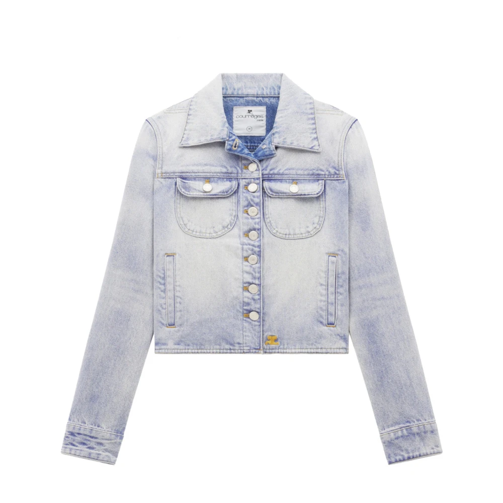 Courrèges Women's Blue Multiflex Denim Trucker Jacket