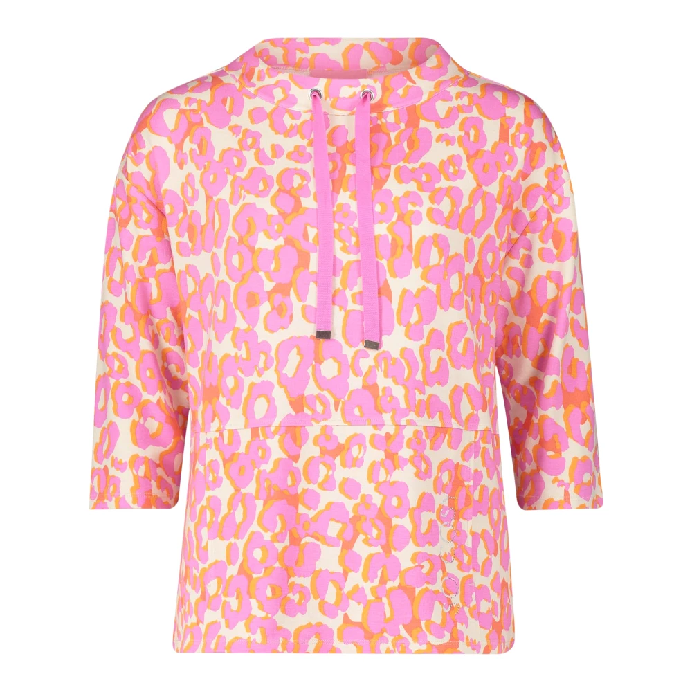 Betty Barclay Sweatshirt met dierenprint en glitterstenen Multicolor Dames