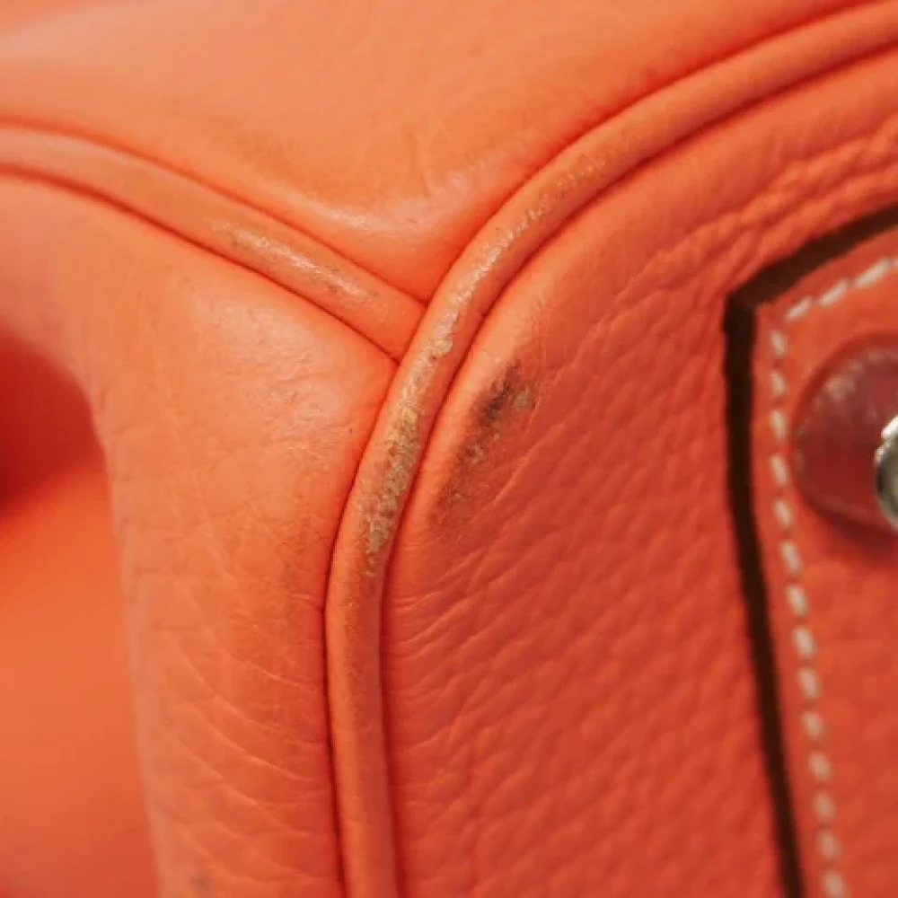 Hermès Vintage Pre-owned Leather hermes-bags Orange Dames