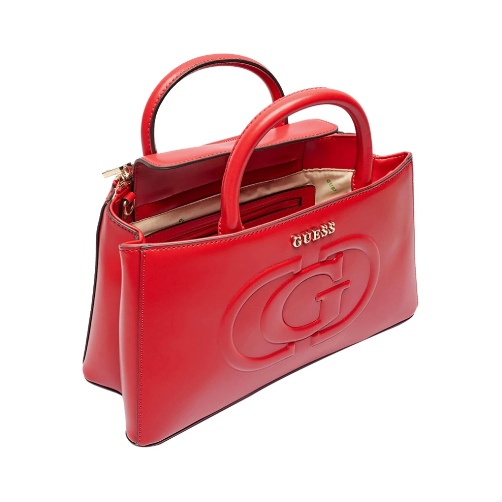Guess Rode Schoudertas met Gouden Details Red Dames