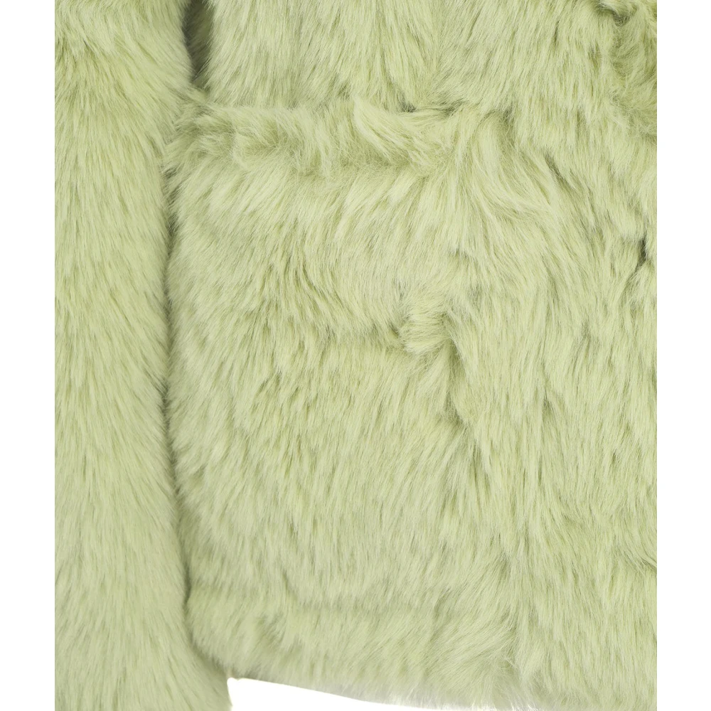 Jakke Groene Jassen Aw24 Model Hoogte 178cm Green Dames