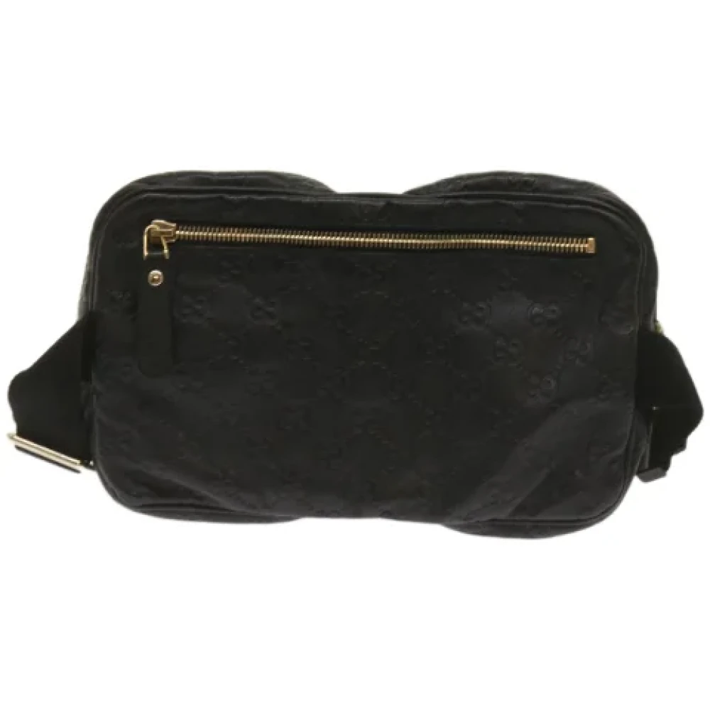 Gucci Vintage Pre-owned Canvas crossbody-bags Black Dames