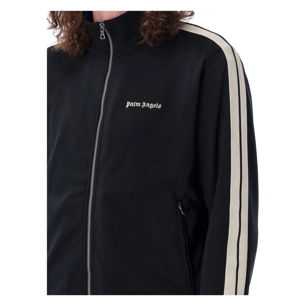 Palm Angels Klassieke Logo Track Jacket Zwart Wit Black Heren