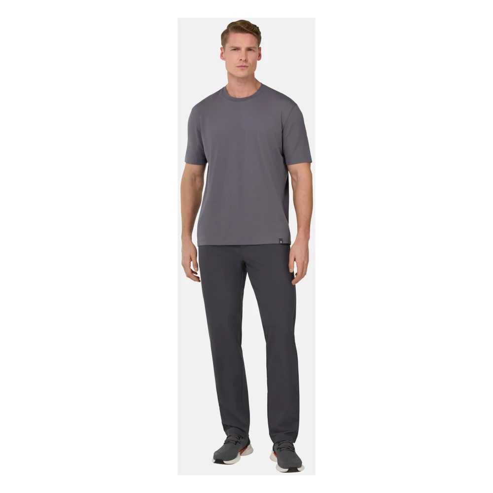 Boggi Milano B-Tech Stretch Nylon Broek Gray Heren
