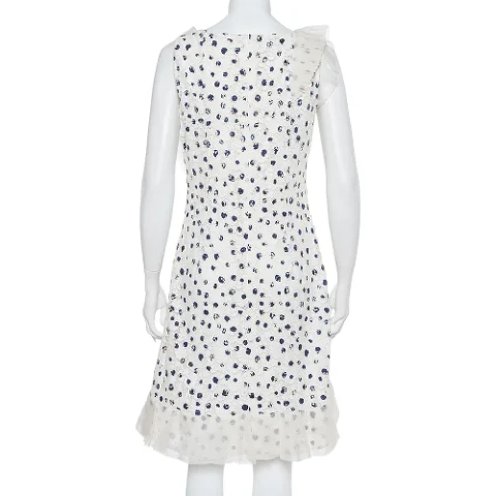 Oscar De La Renta Pre-owned Lace dresses White Dames