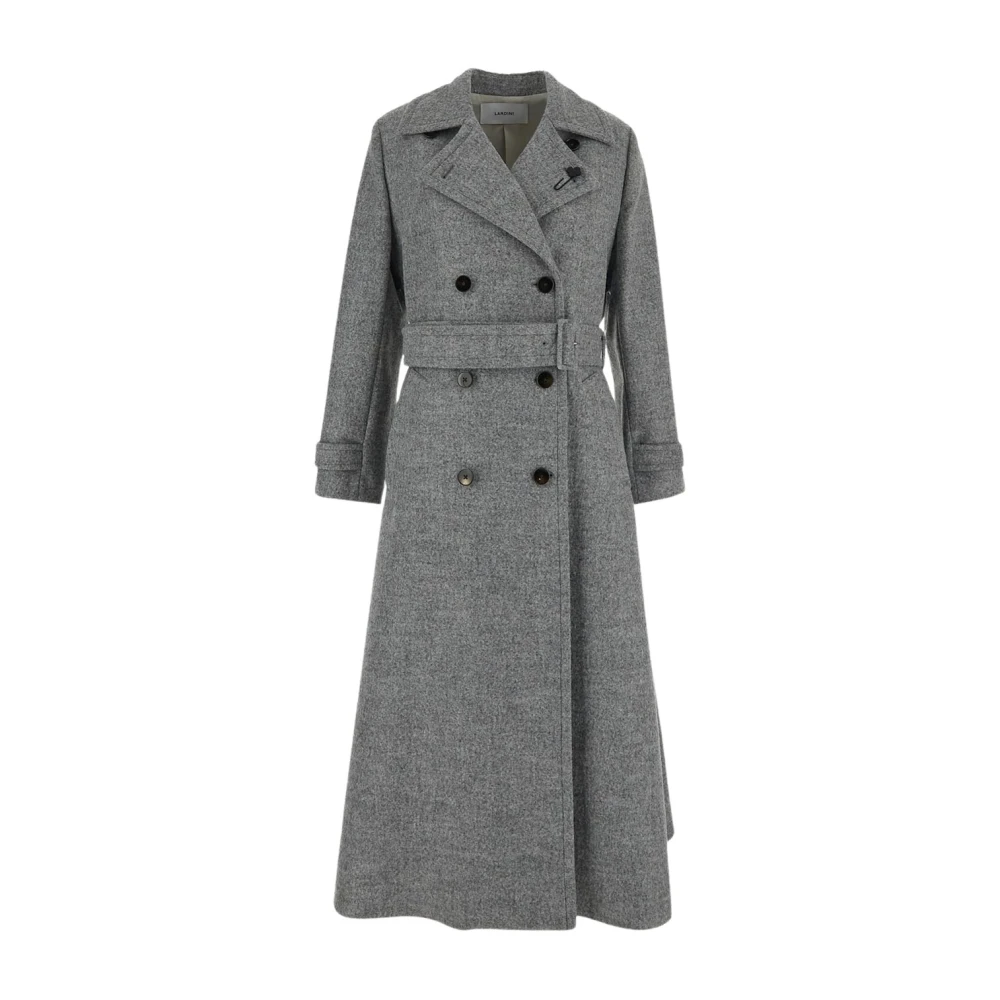Lardini Dubbelbreasted wollen damesjas Gray Dames