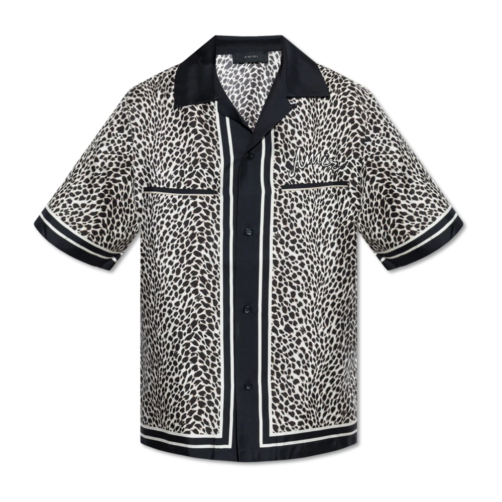 Amiri Shirt met dierenprint Black Heren