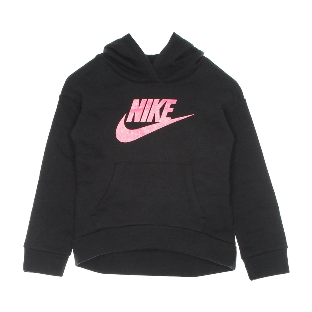 Nike Fleece-tröja med glitter för flickor Black, Flicka