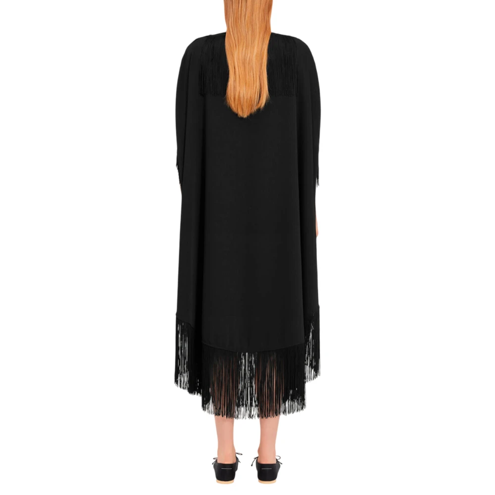 MM6 Maison Margiela Moderne Elegante Zwarte Jurk Black Dames