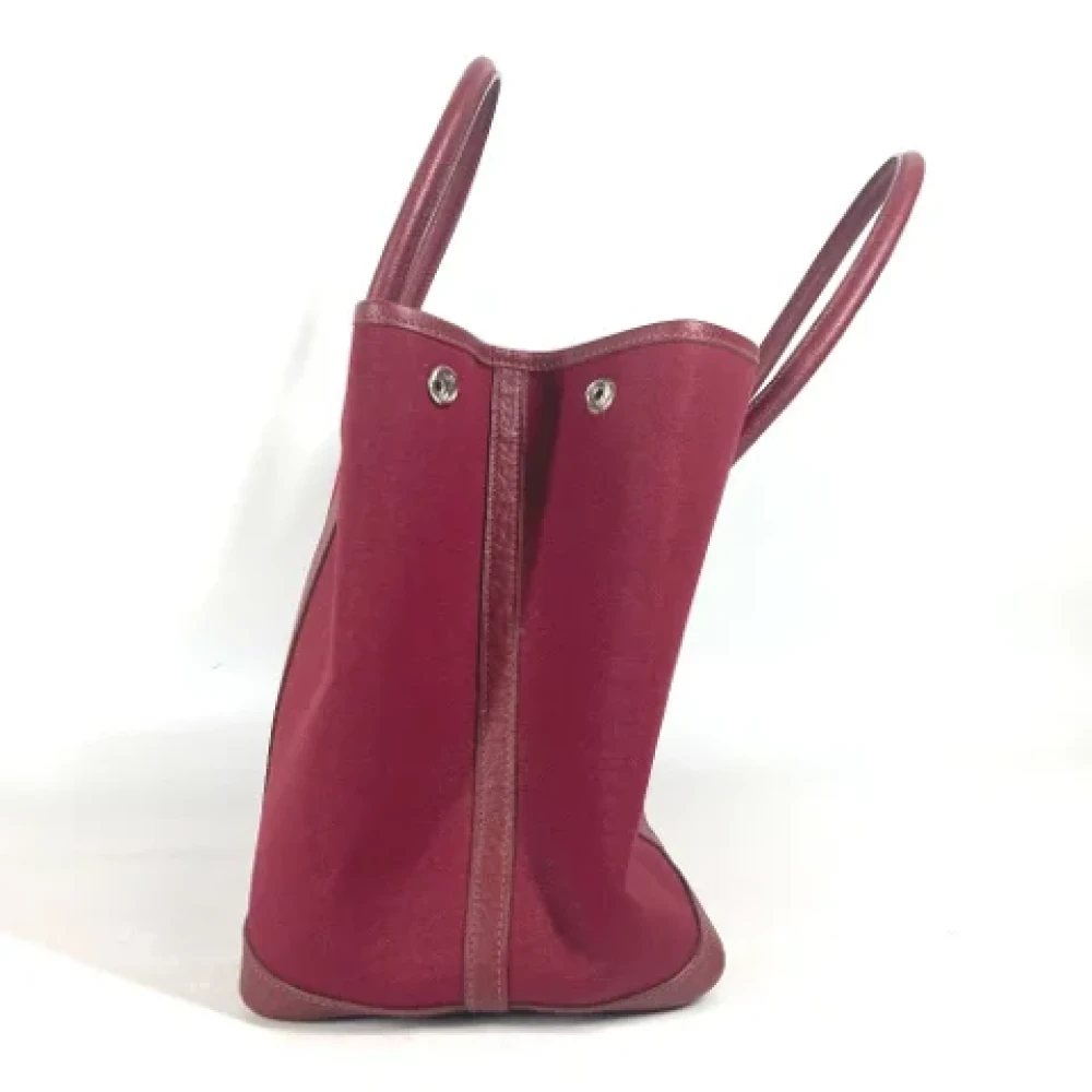 Hermès Vintage Pre-owned Fabric shoulder-bags Red Dames