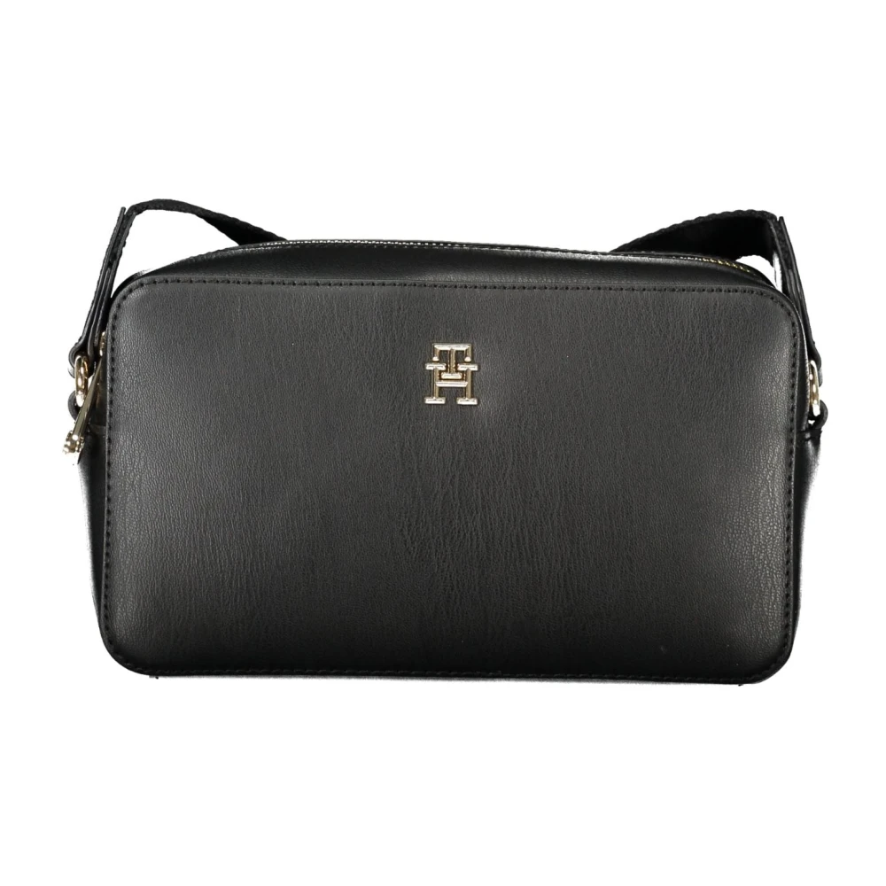 Tommy Hilfiger Zwarte dames crossbody tas met verstelbare band Black Dames