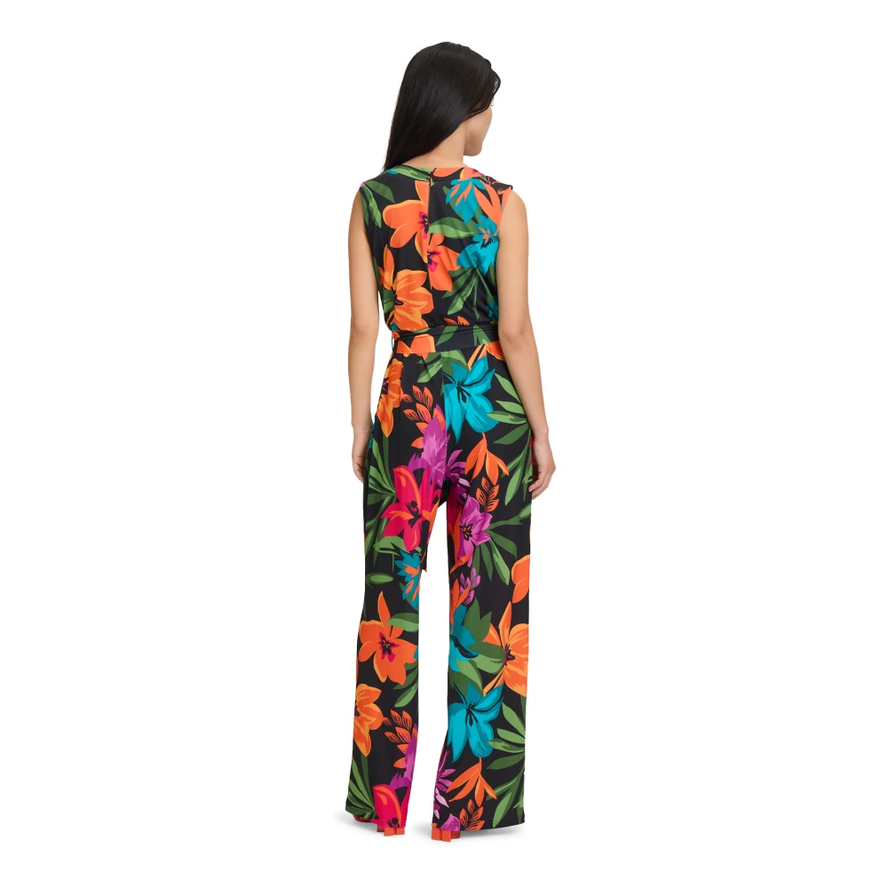 Vera Mont Tropische Print Mouwloze Jumpsuit Multicolor Dames