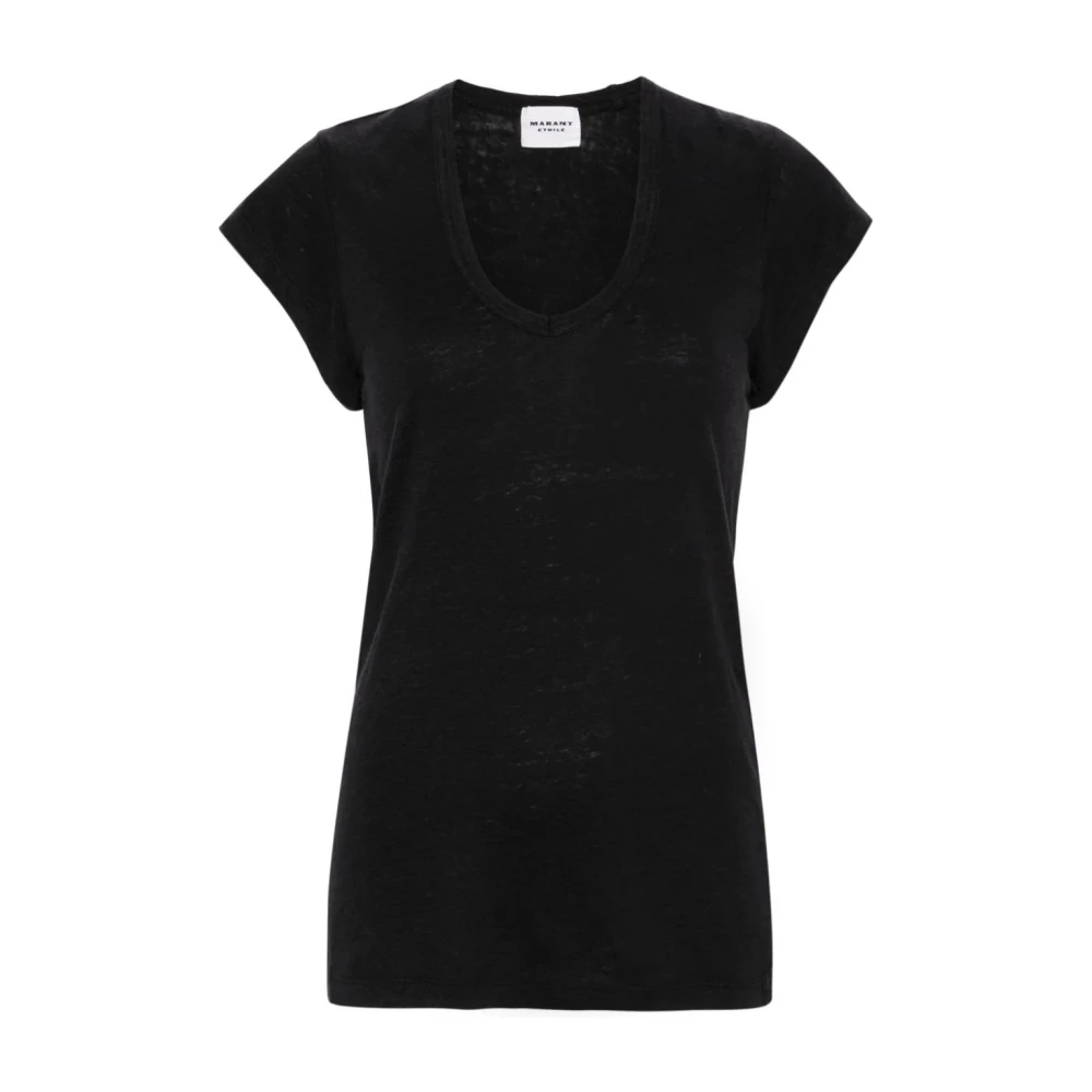 Isabel Marant Étoile Zwarte Zankou T-shirt Black Dames