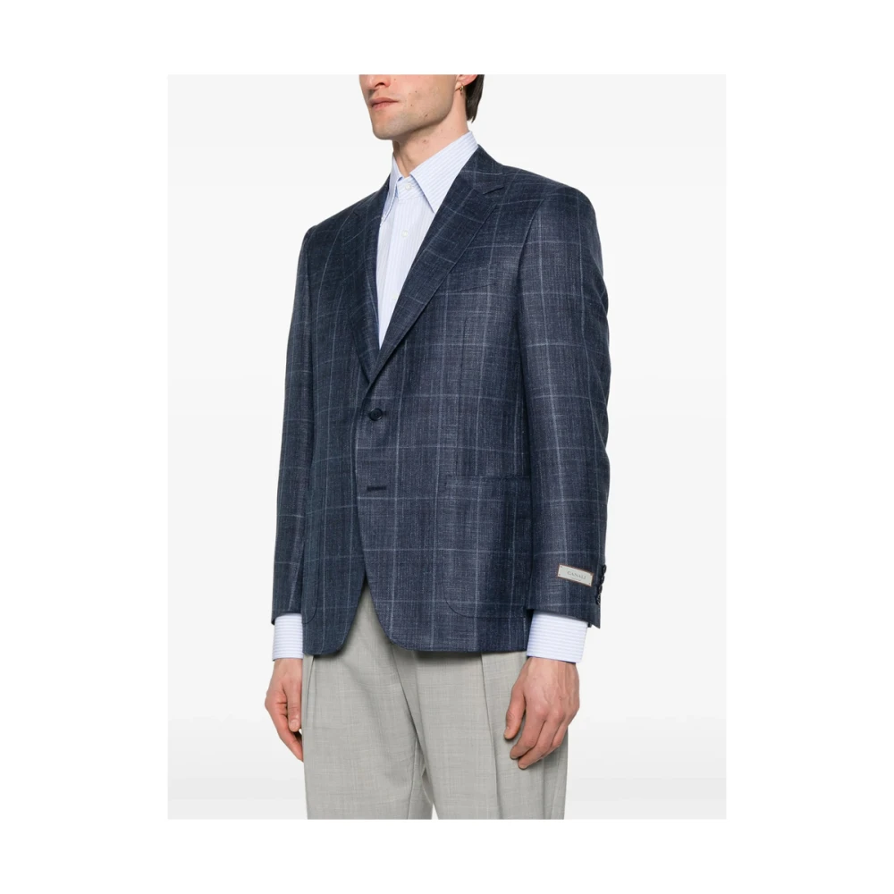 Canali Blauwe Knoopjas Blue Heren