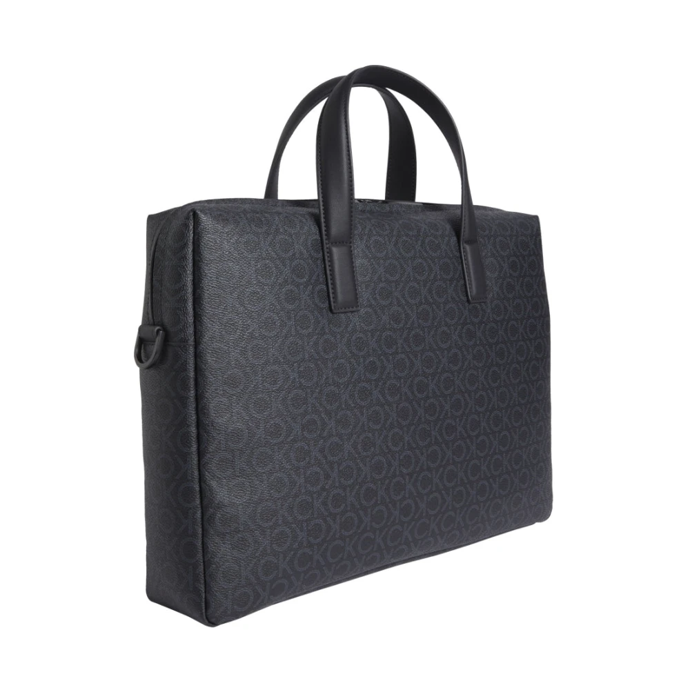Calvin Klein Zwarte Laptoptas voor Mannen Black Heren