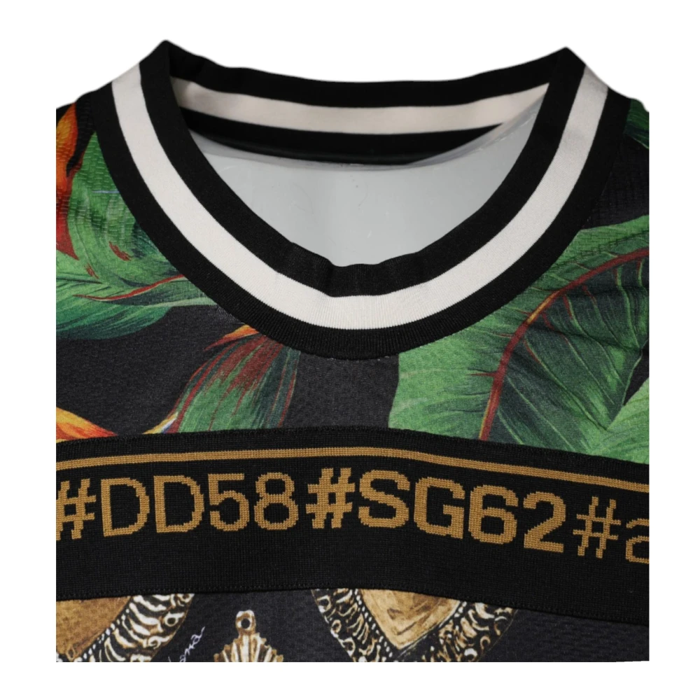 Dolce & Gabbana Tropische Print Mouwloze Tank Top Multicolor Heren