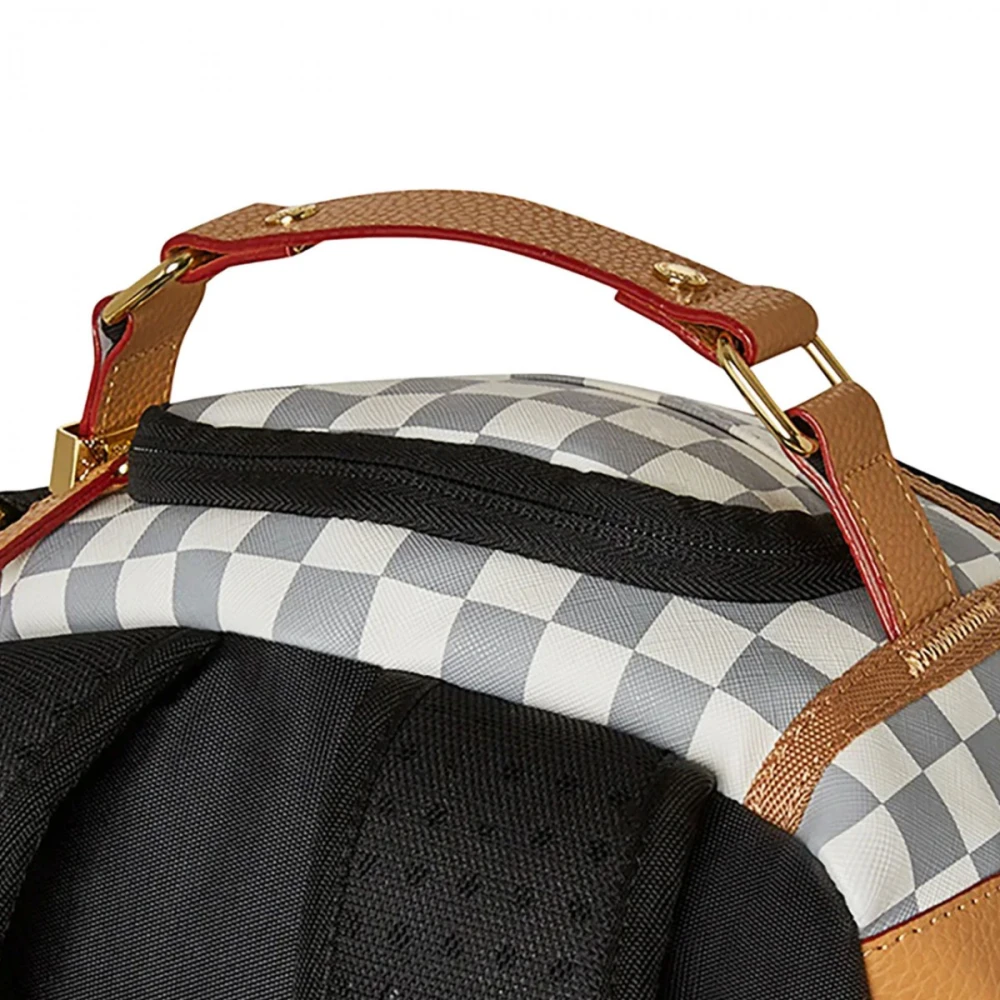 Sprayground Stijlvolle Raceway Rugzak Crème Gray Unisex