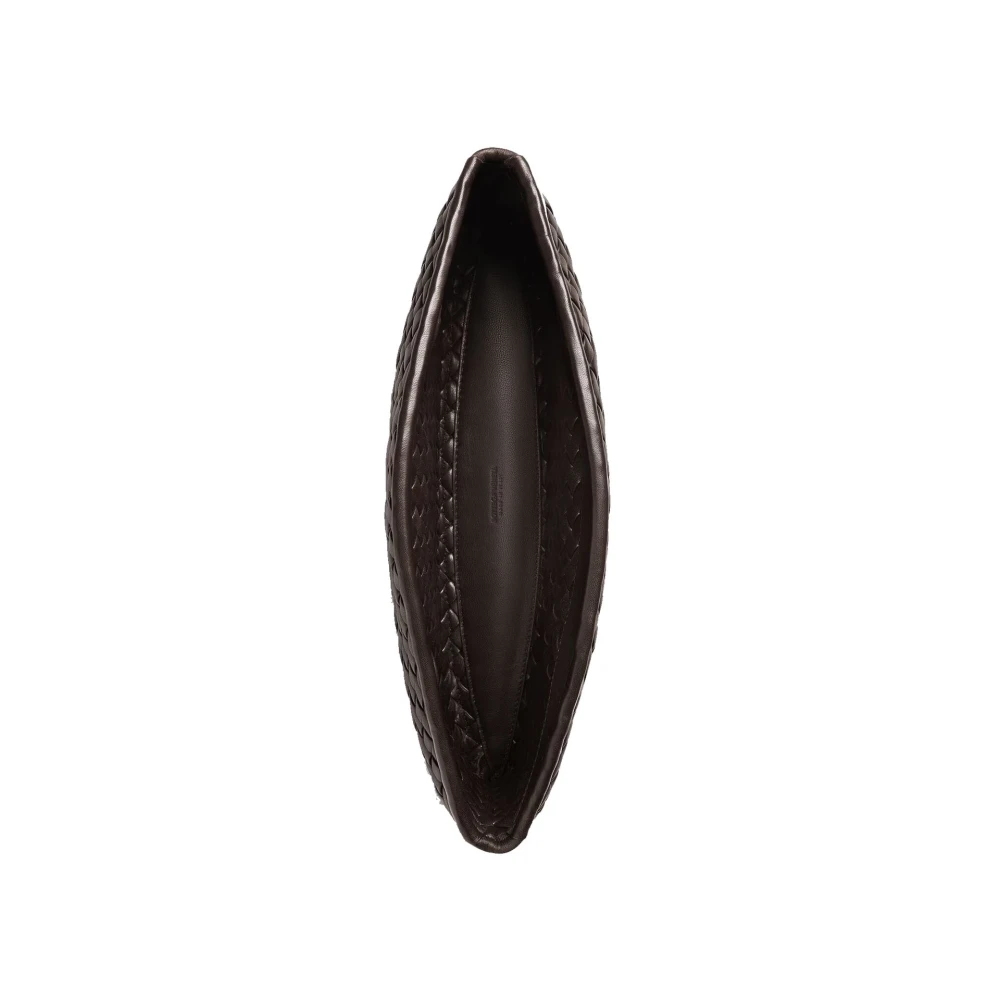 Bottega Veneta Cobble Clutch Tas Fondant Vrouwen Brown Dames