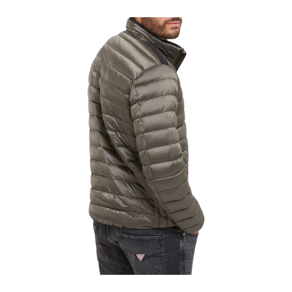 Guess Licht Opvouwbare Realdown Jas Staal Gray Heren