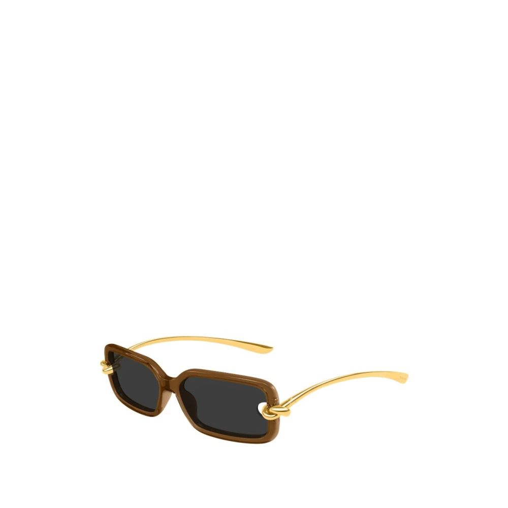 Bottega Veneta Women's Brown Rectangle Sunglasses