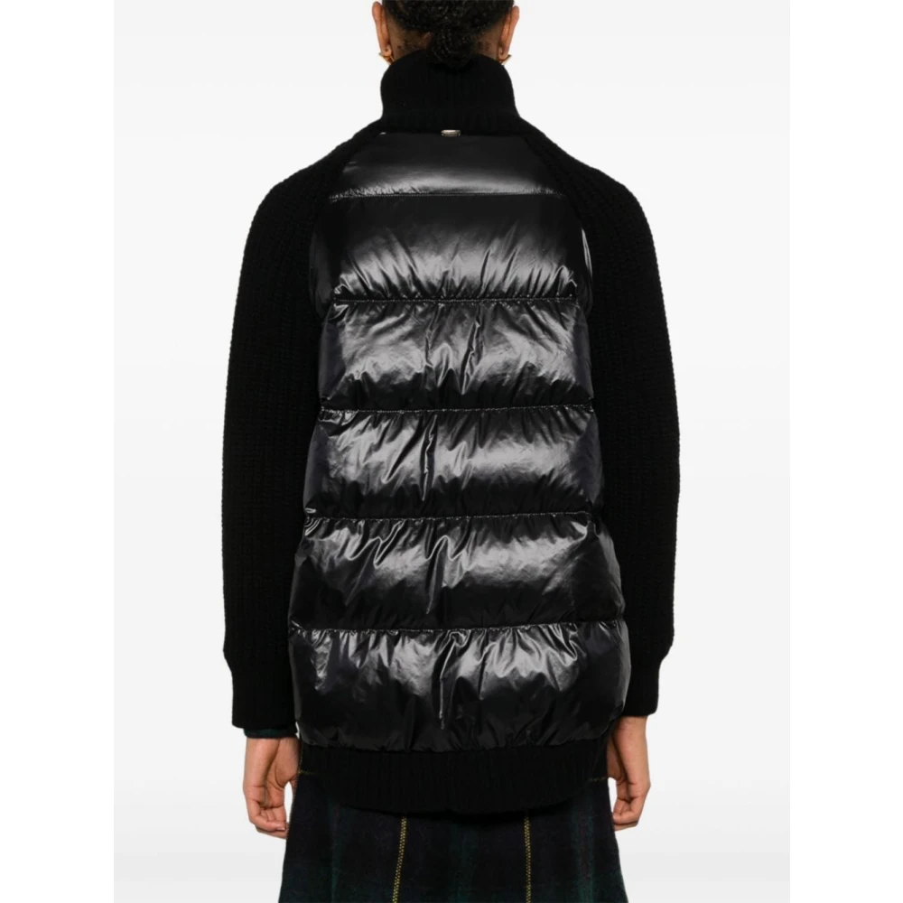 Herno Zwart wollen gebreid jasje Black Dames