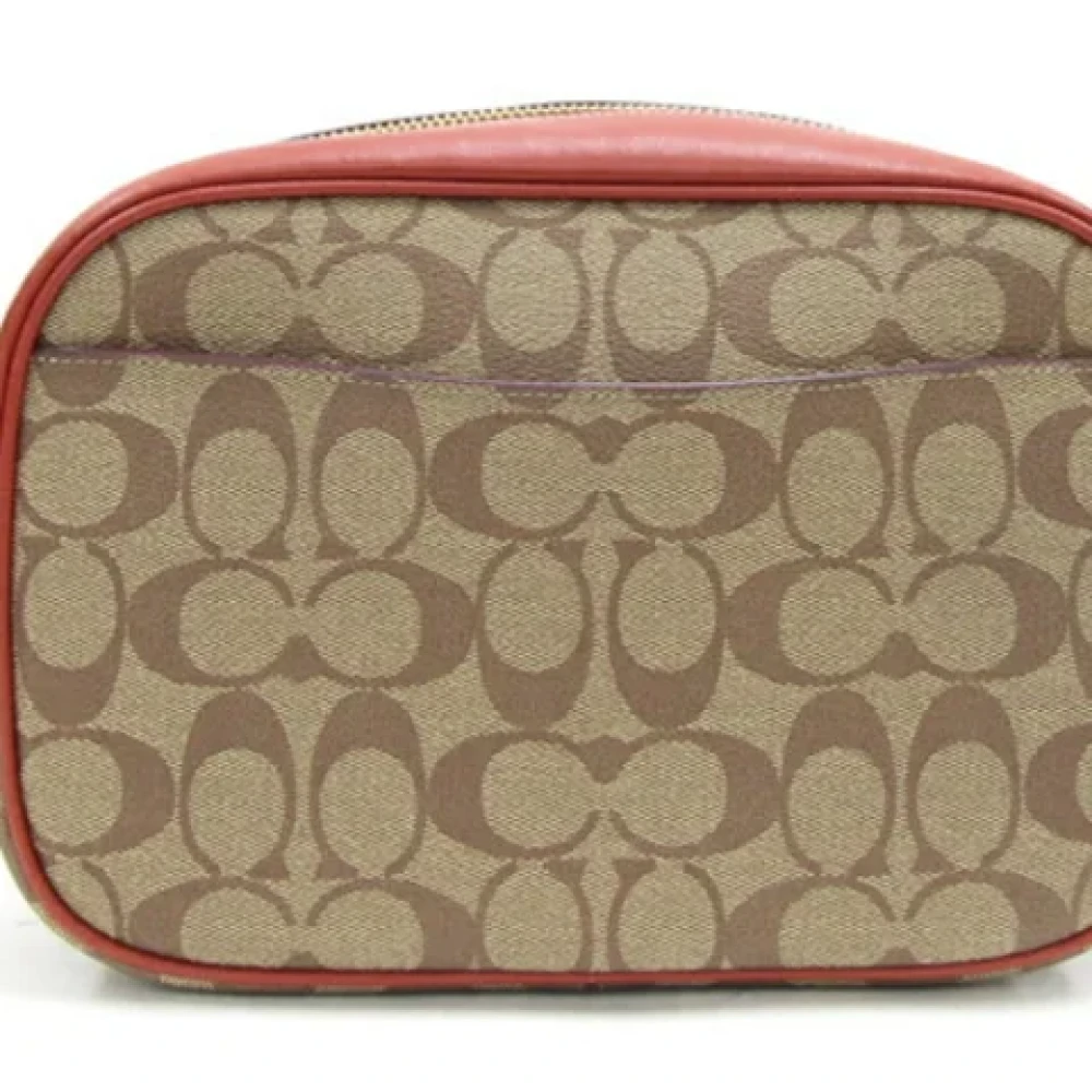 Coach Pre-owned Plastic shoulder-bags Beige Dames