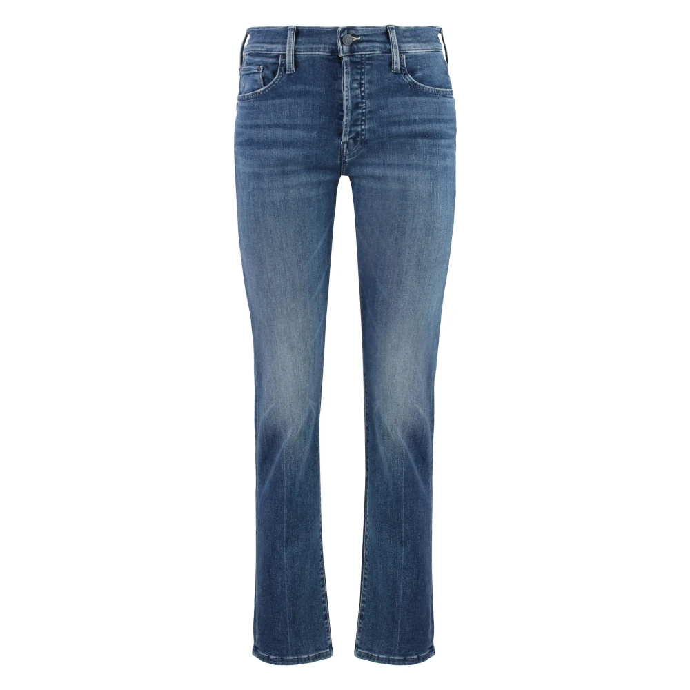 Mother Koperen Rivet Hover Jeans Blue Dames