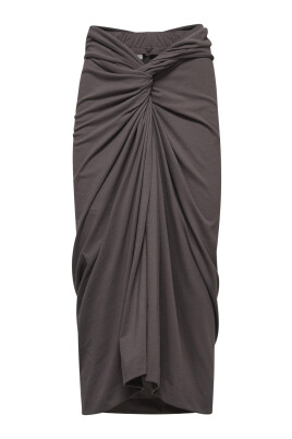 asymmetrische-taille-midi-rok-bruin-katoen