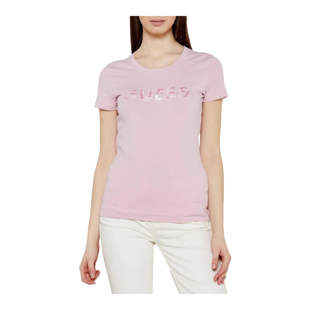 Guess - Tops > T-Shirts - Pink - Guess - Modalova