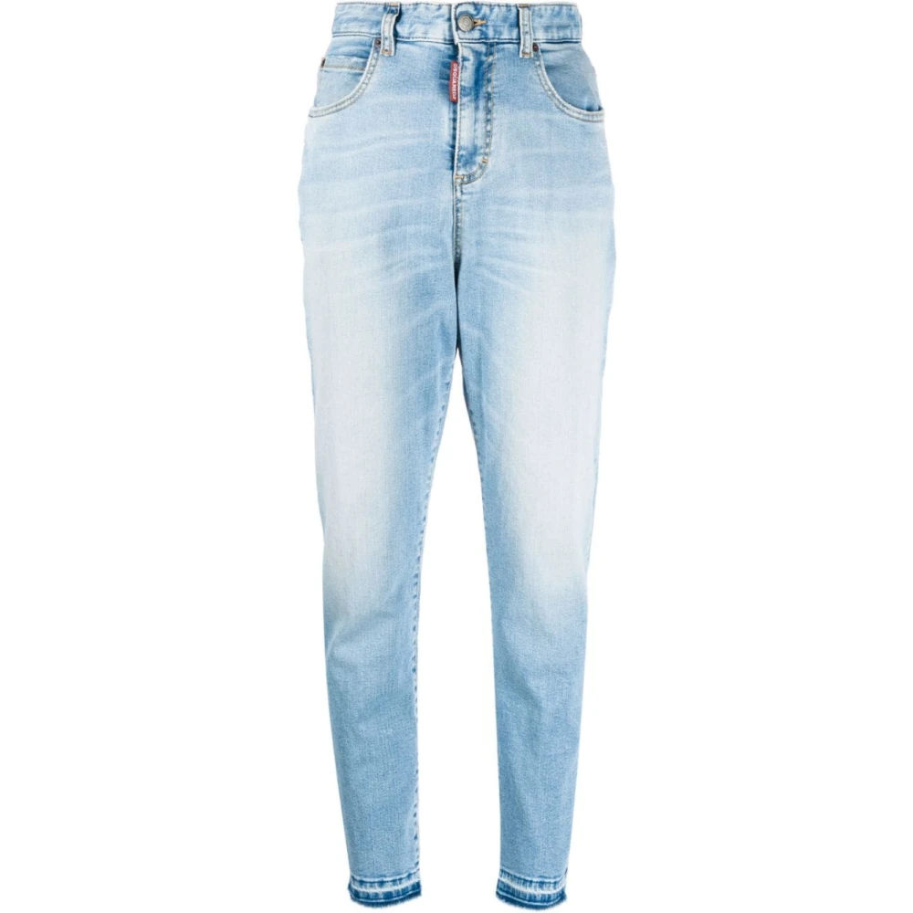 Dsquared2 Blue Skinny Jeans With 5 Pockets - Female - Straight Fit Jeans - 2XS - Jeans