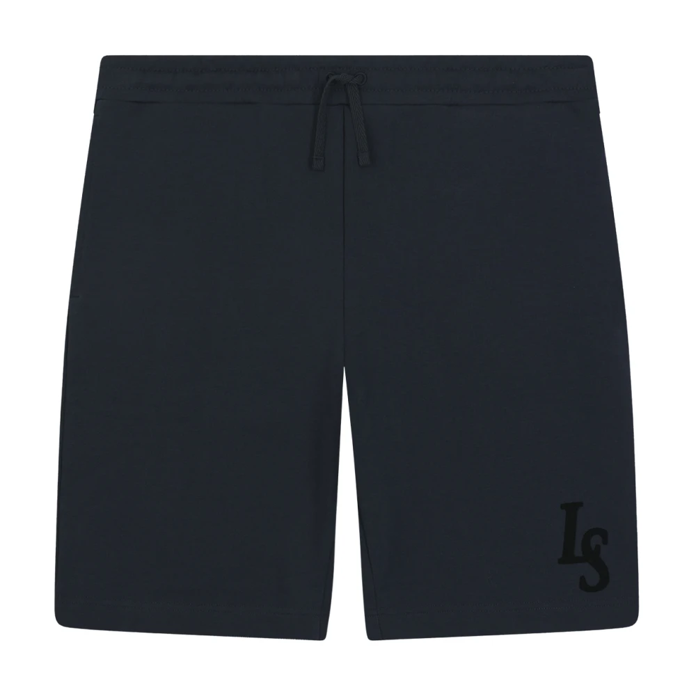 Lyle & Scott Clubembleem Sweat Shorts Blue Heren