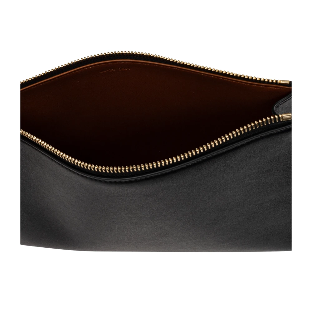 Salvatore Ferragamo Leren cosmetische tas Black Dames