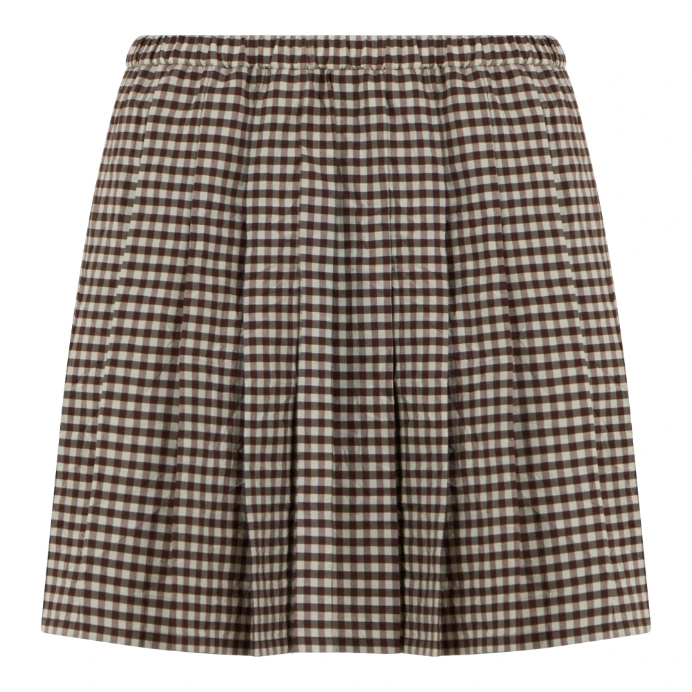 Moncler Women's Multicolor Short Skirts, Xs, Gonna Mini In Mixed Cotton