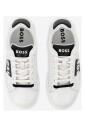 baskets-blanches-en-cuir-avec-logo