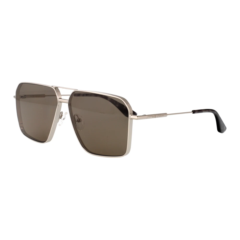 Alexander Mcqueen Men's Gray Aviator Sunglasses
