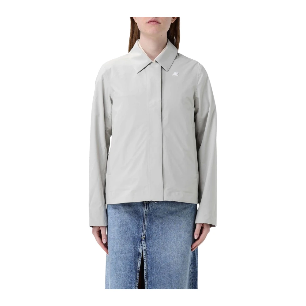 K-Way Women's Beige Lightweight Waterresistant Jacket