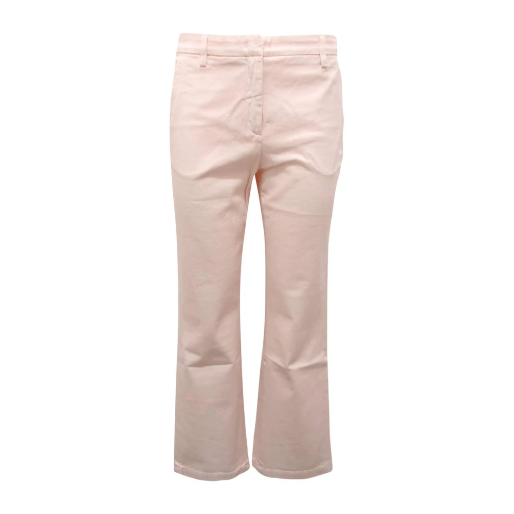Department Five Pink Pale Jet Trousers Made In Italy - Female - Cropped Trousers - W29 - Trousers