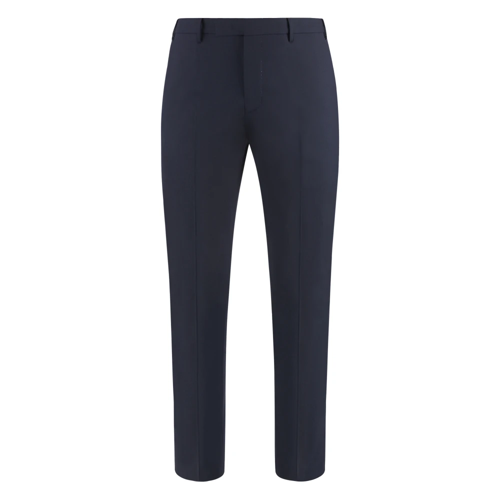 PT Torino Stretch wollen broek met achterzakken Blue Heren
