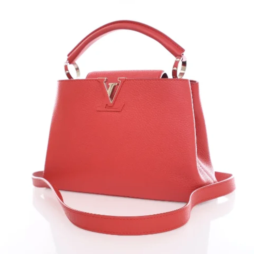 Louis Vuitton Vintage Pre-owned Leather handbags Red Dames