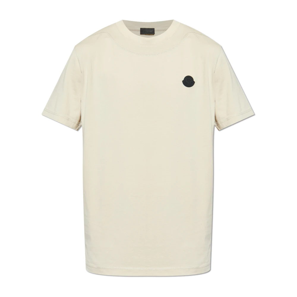 Moncler - Tops > T-Shirts - Gray - Moncler - Modalova