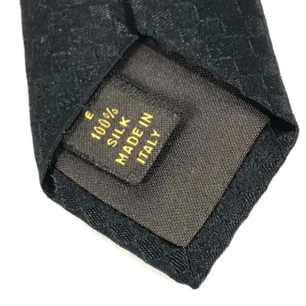 Louis Vuitton Vintage Pre-owned Silk home-office Black Dames