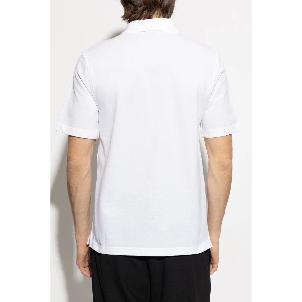 Lanvin Katoenen polo White Heren