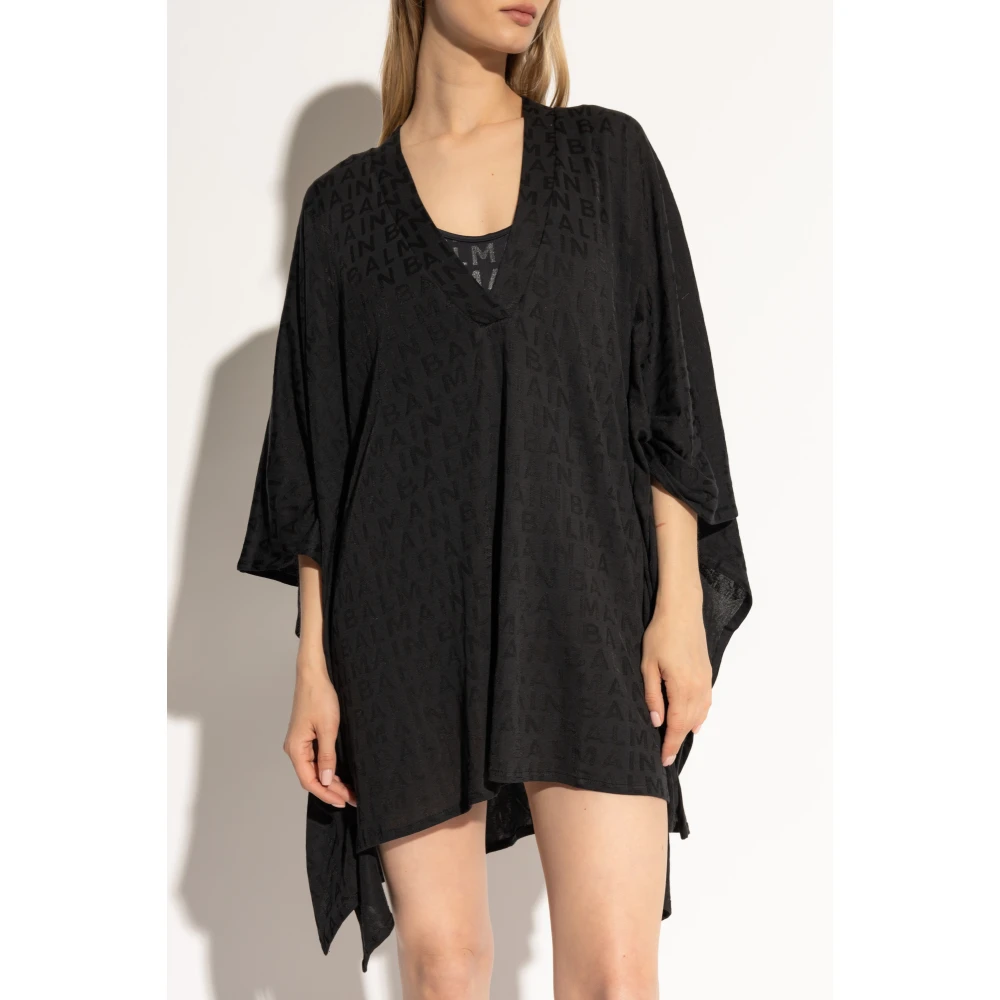 Balmain Korte strandjurk Black Dames