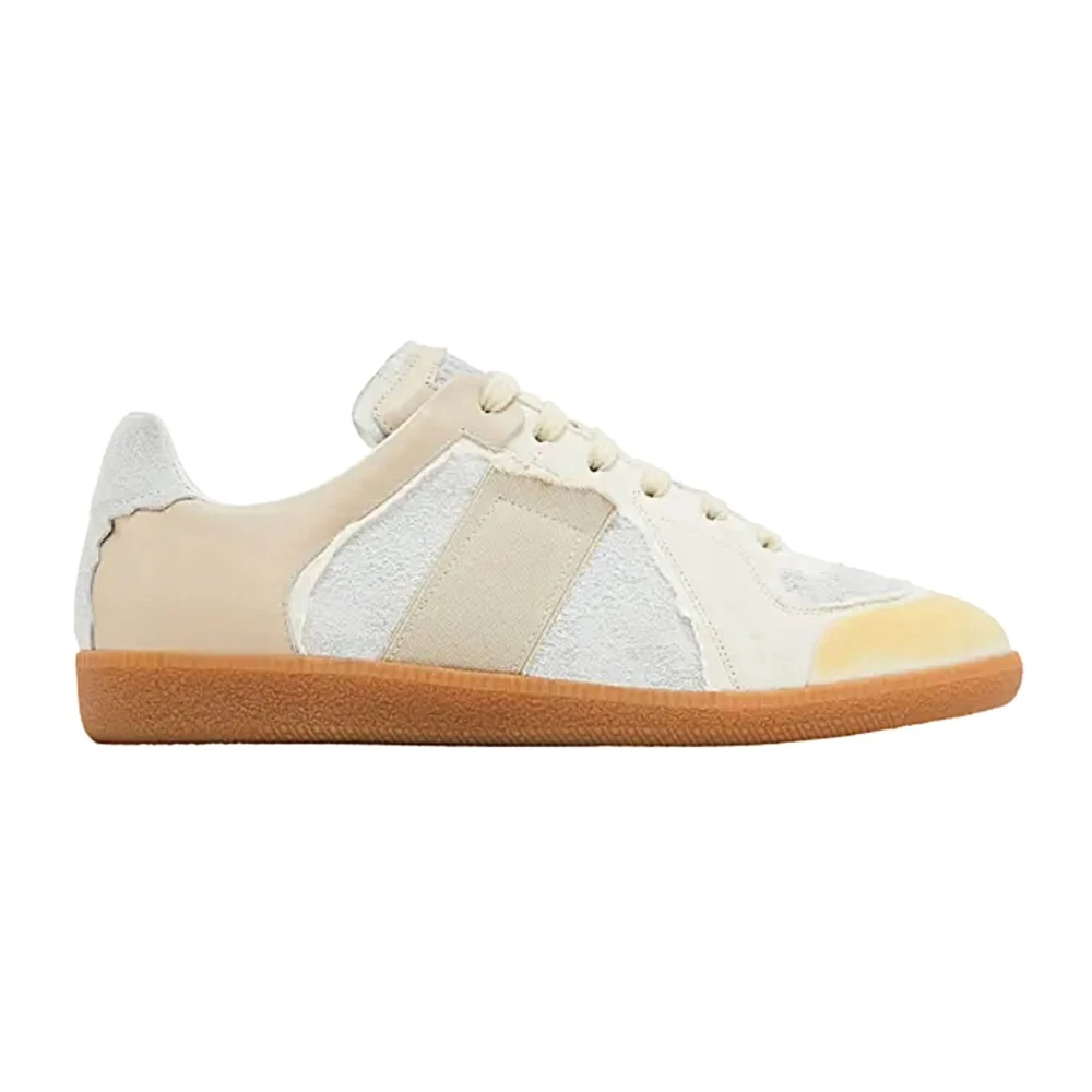 Maison Margiela Men's Beige Sneakers, 6 Uk, Trainers