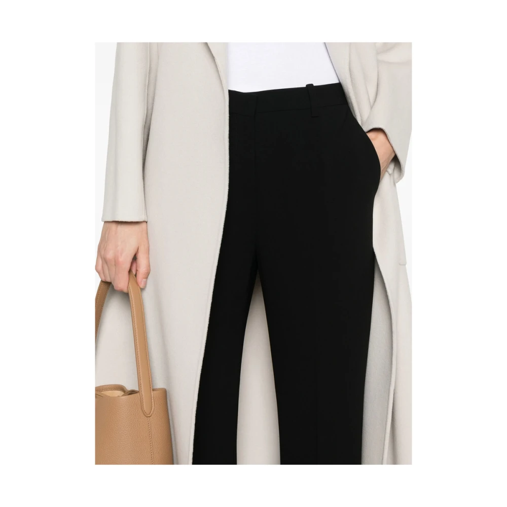 Theory Zwarte Broek met Voorknop Black Dames