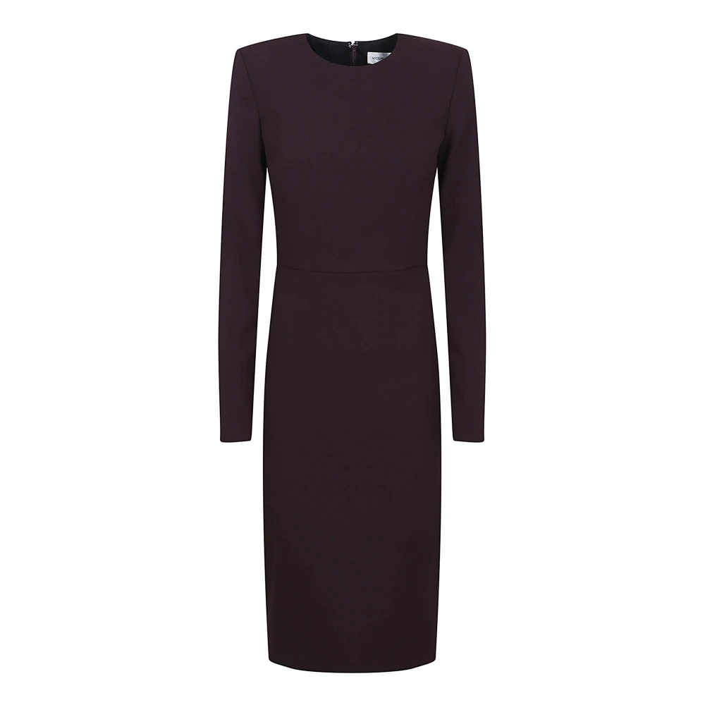Victoria Beckham Women's Red T-Shirt Fitted Dress - Midi Dresses - 2XS - Dresses